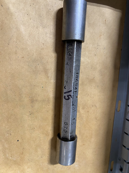Go / No-Go Plug Gauge 0.874"-0.875" (GO 0.874" / NO-GO 0.875") Machinist Tool Room - Used
