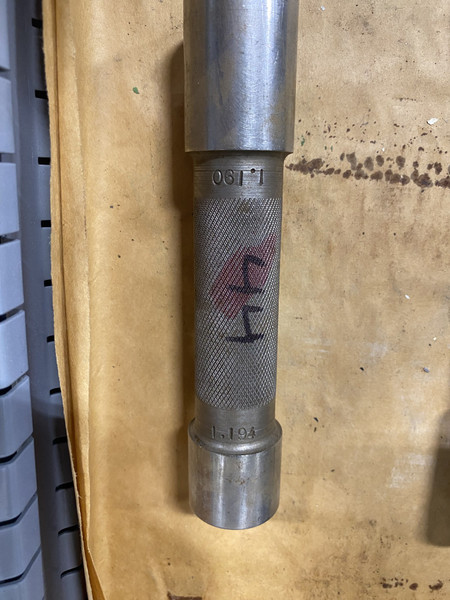 Go / No-Go Plug Gauge 1.19"-1.194" (GO 1.19" / NO-GO 1.194") Machinist Tool Room - Used