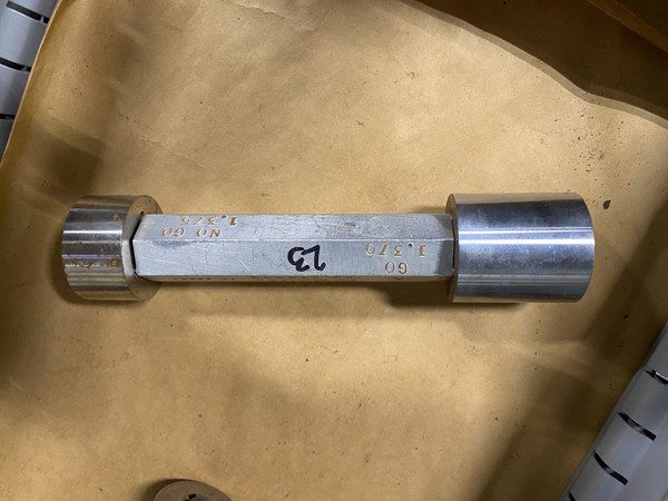 Go / No-Go Plug Gauge 1.37"-1.375" (GO 1.37" / NO-GO 1.375") Machinist Tool Room - Used