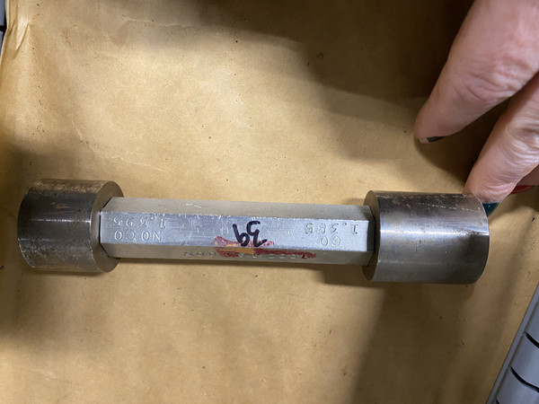 Go / No-Go Plug Gauge 1.385"-1.395" (GO 1.385" / NO-GO 1.395") Machinist Tool Room - Used