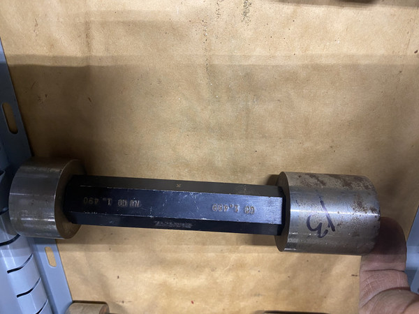 Go / No-Go Plug Gauge 1.489"-1.49" (GO 1.489" / NO-GO 1.49") Machinist Tool Room - Used