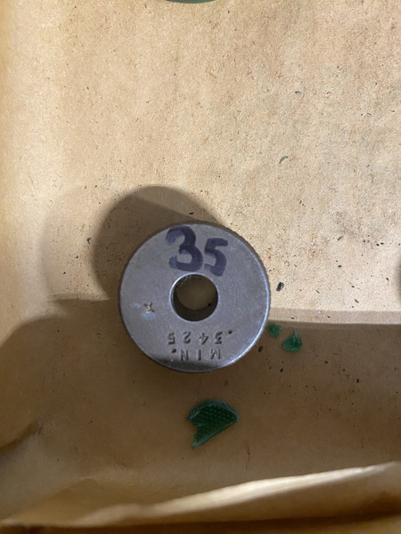 Master Setting Ring Gauge 0.3425" Machinist Tool Room - Used