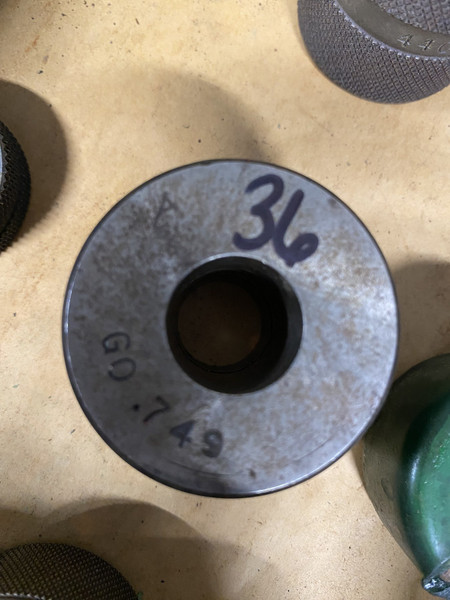 Master Setting Ring Gauge 0.749" Machinist Tool Room - Used