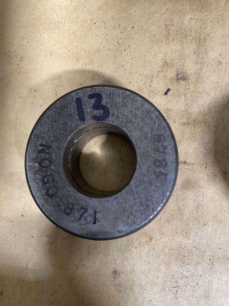 Master Setting Ring Gauge 0.871" Machinist Tool Room - Used