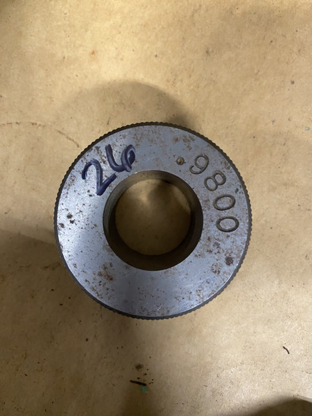 Master Setting Ring Gauge 0.98" Machinist Tool Room - Used
