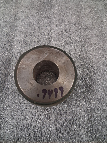 Master Setting Ring Gauge 0.9499" Machinist Tool Room - Used