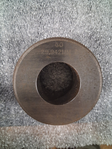 Master Setting Ring Gauge 29.942mm Machinist Tool Room - Used