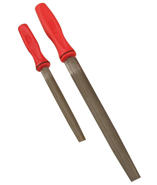 <ul><li>HALF ROUND MACHINISTS FILE - 6" Half Round Type Machinists File (second cut)</li><li>SPECIFICATIONS - Overall length of 250mm</li><li>DURABLE MATERIALS - Made from Tool grade raw materials that can handle a lifetime of professional use</li><li>EGONOMIC GRIP - Highly durable impact plastic handle with a ring for maintaining grip to the surface when putting it down.</li><li>SUPERIOR DURABILITY - Made of Chromium Molybdenum Alloy Steel for high durability and consistent filing rate</li><li>PEACE OF MIND - Purchase with confidence backed by the Genius Tools Limited Lifetime Warranty against manufacturer defects</li><li>ANSI STANDARDS - Meets or exceeds the standards established by the American National Standards Institute<li>PROFESSIONAL GRADE - Genius Tools are designed and made for use by professional technicians and built to perform over a lifetime of heavy use.  Trust Genius for a quality tool at a value cost to you.</ul>