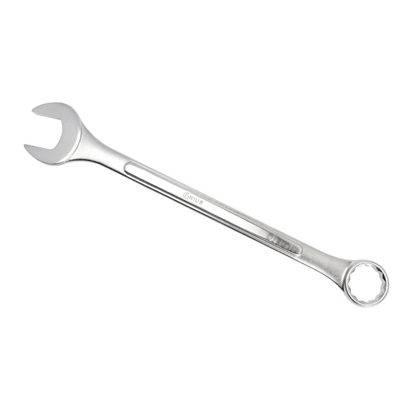 <ul><li>WRENCH - 60mm Combination Wrench</li><li>SPECIFICATION - Overall length of 760mm (or 29.92 Inches)</li><li>DURABLE MATERIALS - Made from Chromium-vanadium Steel Alloy for high strength and durability while having anti-corrosive properties</li><li>TOOL ORGANIZATION - Sizes are stamped for permanent and easy identification of size</li><li>SUPERIOR DESIGN - Forged and heat treated for optimal strength and durability </li><li>PEACE OF MIND - Purchase with confidence backed by the Genius Tools Limited Lifetime Warranty against manufacturer defects</li><li>ANSI STANDARDS - Meets or exceeds the standards established by the American National Standards Institute</li><li>PROFESSIONAL GRADE - Genius Tools are designed and made for use by professional technicians and built to perform over a lifetime of heavy use.</li></ul> <p>Genius Tools Wrenches are designed for maximum life and performance. Using only the highest quality materials, our Wrenches are made from industry leading Chrome Vanadium or Chrome Molybdenum steel and are heat treated for maximum strength. All wrenches are tested for quality and strength, and each torque wrench is tested to ensure they meet our strict precision calibration standards.</p>