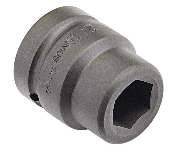 <ul><li>IMPACT SOCKET - 1" Dr. 56mm Impact Socket</li><li>SPECIFICATION - Overall length of 87mm (or 3.43 Inches)</li><li>DURABLE MATERIALS - Made from Chromium Molybdenum Alloy Steel for high strength and durability while having anti-corrosive properties</li><li>TOOL ORGANIZATION - Sizes are stamped for permanent and easy identification of size</li><li>SUPERIOR DESIGN - Impact Sockets are heat treated through oil quenching with a matte black oxide coating which creates a tough durable exterior and superior inner core strength for a lifetime of professional use</li><li>PEACE OF MIND - Purchase with confidence backed by the Genius Tools Limited Lifetime Warranty against manufacturer defects</li><li>ANSI STANDARDS - Meets or exceeds the standards established by the American National Standards Institute</li><li>PROFESSIONAL GRADE - Genius Tools are designed and made for use by professional technicians and built to perform over a lifetime of heavy use.</li></ul> <p>Genius Tools Professional Strength you can Trust</p>
<p>Genius Tools Impact Socket Series is designed by professional for professionals.  Each socket begins as a raw Chromium Vanadium or Chromoly Alloy Steel Rod.  Each piece is expertly cut down into the required length and diameter blank slug.  Utilizing our Genius Tools Cold Forging technique, the sockets are formed at room temperature into its basic form whether 6 point or 12 point. </p>
<p>Genius Tools Anti-Corrosion Treatment</p>
<p>Depending on the socket series, we treat our sockets with anti-corrosive treatments to increase the longevity and strength of our sockets, so you can count on consistent and reliable performance from all of our sockets.  Our Impact Socket Series undergoes Black Oxide Treatment, giving it a matte finish with anti-corrosive properties. </p>
<p>Limited Lifetime Warranty</p>
<p>Purchase with confidence as Genius Tools products have a Limited Lifetime Warranty.</p>