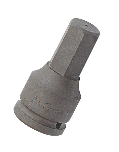 <ul><li>HEX IMPACT BIT SOCKET - 30mm Hex Bit Socket</li><li>SPECIFICATIONS - 1" Inch Drive Size with an overall length of 98mm (or 3.86 Inches)</li><li>DURABLE MATERIALS - Made from Chromium Molybdenum Alloy Steel for high strength and durability while having anti-corrosive properties</li><li>TOOL ORGANIZATION - Sizes are stamped for permanent and easy identification of size</li><li>RELIABLE AND EFFECTIVE - Impact Bit Sockets heat treated for strength with black oxide coated to handle the rigorous needs of professional technicians.</li><li>PEACE OF MIND - Purchase with confidence backed by the Genius Tools Limited Lifetime Warranty against manufacturer defects</li><li>ANSI STANDARDS - Meets or exceeds the standards established by the American National Standards Institute<li>PROFESSIONAL GRADE - Genius Tools are designed and made for use by professional technicians and built to perform over a lifetime of heavy use.  Trust Genius for a quality tool at a value cost to you.</ul> <p>Quality you can trust: Genius Tools impact sockets, impact bits and impact bit sockets are made for professionals and serious tool users. We offer bit sockets and impact bit sockets. One in chrome vanadium and one in chrome molybdenum. Our multi-step manufacturing process ensures that our tools meet ANSI specs.</p>
<p>Our bit sockets come in drive sizes between ¼” to ½” and out impact bit sockets come in drive sizes between 3/8" and 1". All of our bit sockets come in multiple lengths and multiple tip configurations.</p>