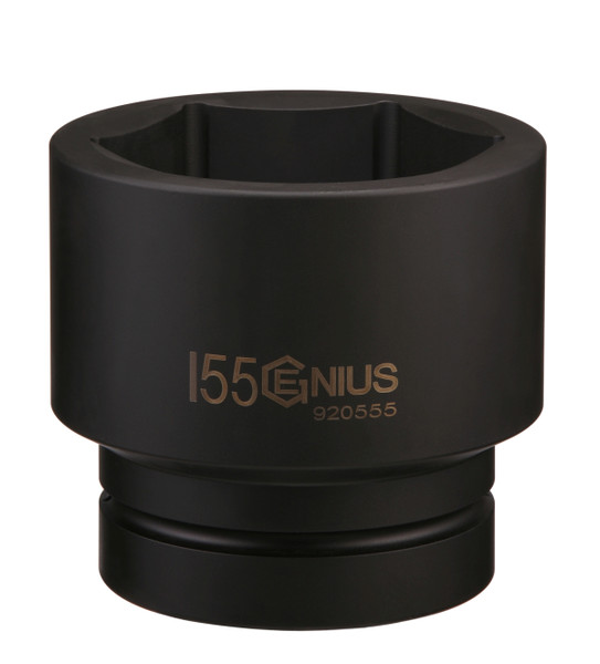 <ul><li>IMPACT SOCKET - 2-1/2" Dr. 3-3/8" Impact Socket</li><li>SPECIFICATION - Overall length of 132mm (or 5.2 Inches)</li><li>DURABLE MATERIALS - Made from Chromium Molybdenum Alloy Steel for high strength and durability while having anti-corrosive properties</li><li>TOOL ORGANIZATION - Sizes are stamped for permanent and easy identification of size</li><li>SUPERIOR DESIGN - Impact Sockets are heat treated through oil quenching with a matte black oxide coating which creates a tough durable exterior and superior inner core strength for a lifetime of professional use</li><li>PEACE OF MIND - Purchase with confidence backed by the Genius Tools Limited Lifetime Warranty against manufacturer defects</li><li>ANSI STANDARDS - Meets or exceeds the standards established by the American National Standards Institute</li><li>PROFESSIONAL GRADE - Genius Tools are designed and made for use by professional technicians and built to perform over a lifetime of heavy use.</li></ul> <p>Genius Tools Professional Strength you can Trust</p>
<p>Genius Tools Impact Socket Series is designed by professional for professionals.  Each socket begins as a raw Chromium Vanadium or Chromoly Alloy Steel Rod.  Each piece is expertly cut down into the required length and diameter blank slug.  Utilizing our Genius Tools Cold Forging technique, the sockets are formed at room temperature into its basic form whether 6 point or 12 point. </p>
<p>Genius Tools Anti-Corrosion Treatment</p>
<p>Depending on the socket series, we treat our sockets with anti-corrosive treatments to increase the longevity and strength of our sockets, so you can count on consistent and reliable performance from all of our sockets.  Our Impact Socket Series undergoes Black Oxide Treatment, giving it a matte finish with anti-corrosive properties. </p>
<p>Limited Lifetime Warranty</p>
<p>Purchase with confidence as Genius Tools products have a Limited Lifetime Warranty.</p>