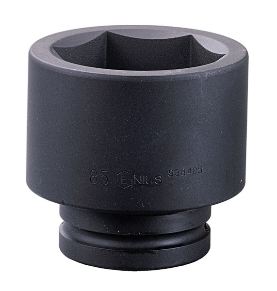<ul><li>IMPACT SOCKET - 1-1/2" Dr. 45mm Impact Socket</li><li>SPECIFICATION - Overall length of 84mm</li><li>DURABLE MATERIALS - Made from Chromium Molybdenum Alloy Steel for high strength and durability while having anti-corrosive properties</li><li>TOOL ORGANIZATION - Sizes are stamped for permanent and easy identification of size</li><li>SUPERIOR DESIGN - Impact Sockets are heat treated through oil quenching with a matte black oxide coating which creates a tough durable exterior and superior inner core strength for a lifetime of professional use</li><li>PEACE OF MIND - Purchase with confidence backed by the Genius Tools Limited Lifetime Warranty against manufacturer defects</li><li>ANSI STANDARDS - Meets or exceeds the standards established by the American National Standards Institute</li><li>PROFESSIONAL GRADE - Genius Tools are designed and made for use by professional technicians and built to perform over a lifetime of heavy use.</li></ul> <p>Genius Tools Professional Strength you can Trust</p>
<p>Genius Tools Impact Socket Series is designed by professional for professionals.  Each socket begins as a raw Chromium Vanadium or Chromoly Alloy Steel Rod.  Each piece is expertly cut down into the required length and diameter blank slug.  Utilizing our Genius Tools Cold Forging technique, the sockets are formed at room temperature into its basic form whether 6 point or 12 point. </p>
<p>Genius Tools Anti-Corrosion Treatment</p>
<p>Depending on the socket series, we treat our sockets with anti-corrosive treatments to increase the longevity and strength of our sockets, so you can count on consistent and reliable performance from all of our sockets.  Our Impact Socket Series undergoes Black Oxide Treatment, giving it a matte finish with anti-corrosive properties. </p>
<p>Limited Lifetime Warranty</p>
<p>Purchase with confidence as Genius Tools products have a Limited Lifetime Warranty.</p>