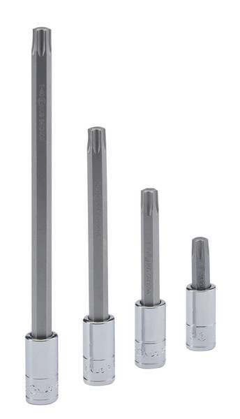 <ul><li>BIT SOCKET - 1/4" Dr. T-7 Star Bit Socket 140mmL</li><li>SPECIFICATION - Overall length of 140mm (or 5.51 Inches)</li><li>DURABLE MATERIALS - Made from High Speed Steel for high strength and durability while having anti-corrosive properties</li><li>TOOL ORGANIZATION - Sizes are stamped for permanent and easy identification of size</li><li>RELIABLE AND EFFECTIVE - Our Bit Sockets are securely attached, interchangeable, and are built to handle the rigorous needs of professional technicians.</li><li>PEACE OF MIND - Purchase with confidence backed by the Genius Tools Limited Lifetime Warranty against manufacturer defects</li><li>ANSI STANDARDS - Meets or exceeds the standards established by the American National Standards Institute</li><li>PROFESSIONAL GRADE - Genius Tools are designed and made for use by professional technicians and built to perform over a lifetime of heavy use.</li></ul> Genius Tools Bit Sockets are designed for maximum life and performance.  Using only the highest quality materials, our Bit Sockets are made from industry leading Chrome Vanadium or Chrome Molybdenum steel and are heat treated for maximum strength.  <br /> <br />
To guarantee the highest level of quality, we maintain strict production standards.  From raw material inspection, production control, quality and function