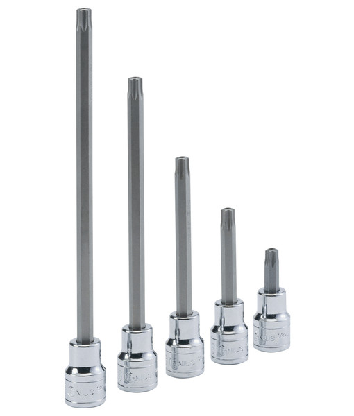 <ul><li>BIT SOCKET - 3/8" Dr. T-45 Tamperproof Star Bit Socket 180mmL</li><li>SPECIFICATION - Overall length of 180mm (or 7.09 Inches)</li><li>DURABLE MATERIALS - Made from High Speed Steel for high strength and durability while having anti-corrosive properties</li><li>TOOL ORGANIZATION - Sizes are stamped for permanent and easy identification of size</li><li>RELIABLE AND EFFECTIVE - Our Bit Sockets are securely attached, interchangeable, and are built to handle the rigorous needs of professional technicians.</li><li>PEACE OF MIND - Purchase with confidence backed by the Genius Tools Limited Lifetime Warranty against manufacturer defects</li><li>ANSI STANDARDS - Meets or exceeds the standards established by the American National Standards Institute</li><li>PROFESSIONAL GRADE - Genius Tools are designed and made for use by professional technicians and built to perform over a lifetime of heavy use.</li></ul> Genius Tools Pliers and Clamps are heat treated and/coated to ensure you receive superior use and durability throughout your ownership of our tool.  Conforming to the highest standards of production, Genius Tools is proud to offer a wide range of plier and clamp styles to meet all of your needs.