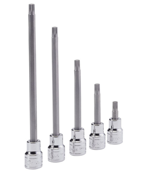 GENIUS TOOLS 344+8114 3/8" Dr. M14 Triple Square Bit Socket 50mmL