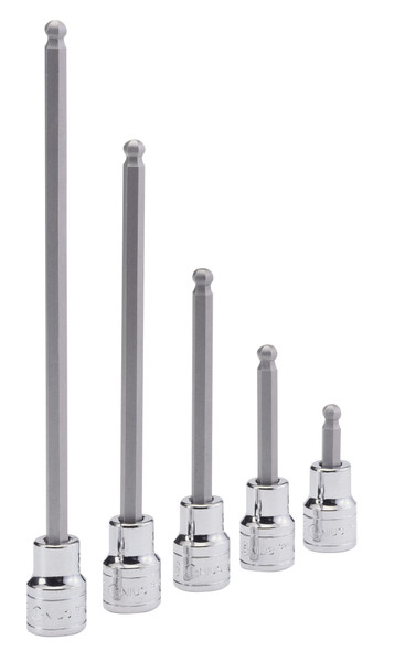 <ul><li>BIT SOCKET - 1/2" Dr. 7mm Wobble Hex Bit Socket 230mmL</li><li>SPECIFICATION - Overall length of 230mm (or 9.06 Inches)</li><li>DURABLE MATERIALS - Made from High Speed Steel for high strength and durability while having anti-corrosive properties</li><li>TOOL ORGANIZATION - Sizes are stamped for permanent and easy identification of size</li><li>RELIABLE AND EFFECTIVE - Our Bit Sockets are securely attached, interchangeable, and are built to handle the rigorous needs of professional technicians.</li><li>PEACE OF MIND - Purchase with confidence backed by the Genius Tools Limited Lifetime Warranty against manufacturer defects</li><li>ANSI STANDARDS - Meets or exceeds the standards established by the American National Standards Institute</li><li>PROFESSIONAL GRADE - Genius Tools are designed and made for use by professional technicians and built to perform over a lifetime of heavy use.</li></ul> Genius Tools Bit Sockets are designed for maximum life and performance.  Using only the highest quality materials, our Bit Sockets are made from industry leading Chrome Vanadium or Chrome Molybdenum steel and are heat treated for maximum strength.  <br /> <br />
To guarantee the highest level of quality, we maintain strict production standards.  From raw material inspection, production control, quality and function