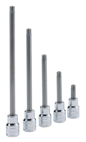 <ul><li>BIT SOCKET - 1/2" Dr. T-70 Tamperproof Star Bit Socket 150mmL</li><li>SPECIFICATION - Overall length of 150mm (or 5.91 Inches)</li><li>DURABLE MATERIALS - Made from High Speed Steel for high strength and durability while having anti-corrosive properties</li><li>TOOL ORGANIZATION - Sizes are stamped for permanent and easy identification of size</li><li>RELIABLE AND EFFECTIVE - Our Bit Sockets are securely attached, interchangeable, and are built to handle the rigorous needs of professional technicians.</li><li>PEACE OF MIND - Purchase with confidence backed by the Genius Tools Limited Lifetime Warranty against manufacturer defects</li><li>ANSI STANDARDS - Meets or exceeds the standards established by the American National Standards Institute</li><li>PROFESSIONAL GRADE - Genius Tools are designed and made for use by professional technicians and built to perform over a lifetime of heavy use.</li></ul> Genius Tools Bit Sockets are designed for maximum life and performance.  Using only the highest quality materials, our Bit Sockets are made from industry leading Chrome Vanadium or Chrome Molybdenum steel and are heat treated for maximum strength.  <br /> <br />
To guarantee the highest level of quality, we maintain strict production standards.  From raw material inspection, production control, quality and function