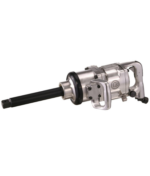GENIUS TOOLS 8K3398 1" Dr. Long Anvil Ultra Duty Air Impact Wrench, 2500 ft-lb./3390 Nm