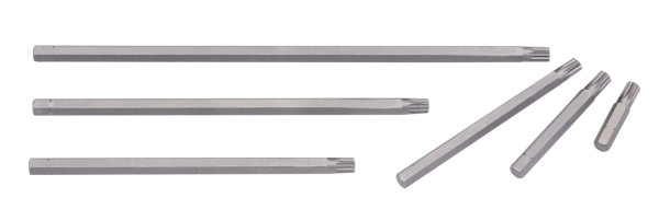<ul><li>SCREWDRIVER BIT - 1/4" Hex Shank, M6 Triple Square Bit 125mmL</li><li>SPECIFICATION - Overall length of 125mm (or 4.92 Inches)</li><li>DURABLE MATERIALS - Made from High Speed Steel for high strength and durability while having anti-corrosive properties</li><li>TOOL ORGANIZATION - Sizes are stamped for permanent and easy identification of size</li><li>SUPERIOR DESIGN - Screwdriver Bits are heat treated which creates a tough durable exterior and superior inner core strength for a lifetime of professional use</li><li>PEACE OF MIND - Purchase with confidence backed by the Genius Tools Limited Lifetime Warranty against manufacturer defects</li><li>ANSI STANDARDS - Meets or exceeds the standards established by the American National Standards Institute</li><li>PROFESSIONAL GRADE - Genius Tools are designed and made for use by professional technicians and built to perform over a lifetime of heavy use.</li></ul> Genius Tools Screwdrivers and Bits are designed and manufactured to handle everything from everyday use to industrial applications.  Using the highest quality metals during production, Genius Tools Screwdrivers and Bits are also heat treated in our multi-step production facility to ensure the highest levels of strength and durability for a lifetime of quality use.