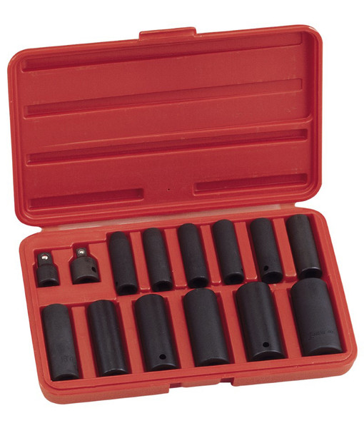 Genius Tools 15PC 3/8 & 1/2" Dr. Deep Impact Socket Set - TD-3415S