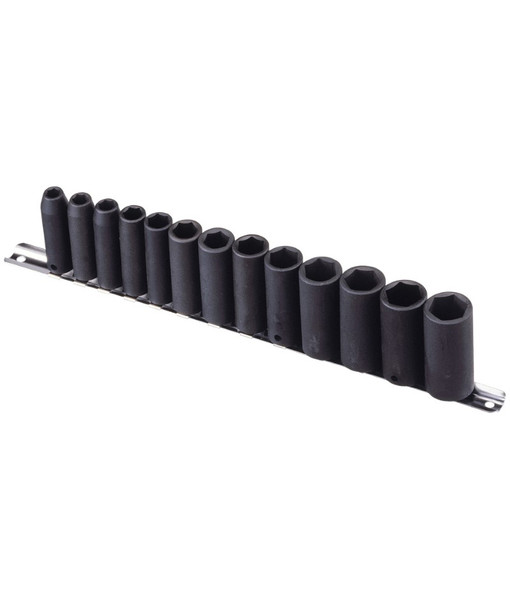 Genius Tools 13PC 3/8" Dr. SAE Deep Impact Socket Set - TF-313SD