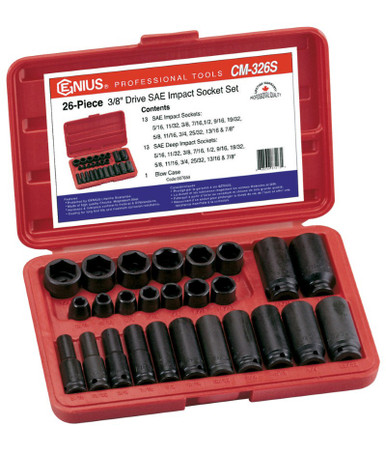 GENIUS TOOLS CM-326S 26PC 3/8