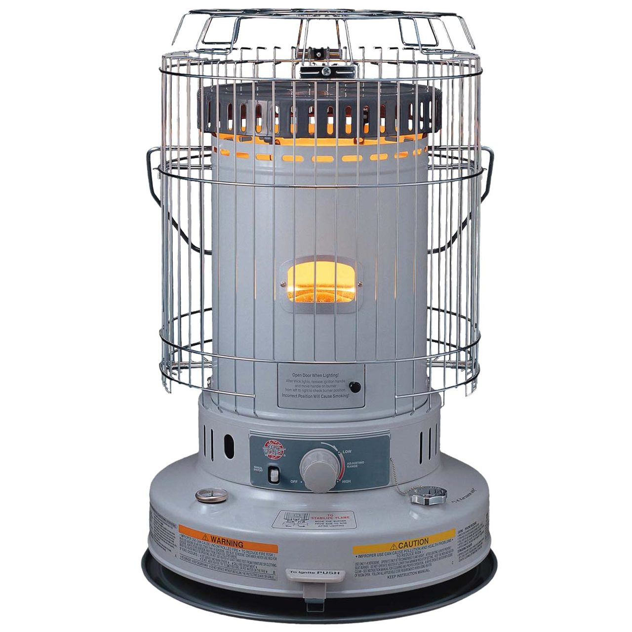 portable fan forced kerosene heater