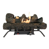 FRONT VIEW BURNING LOG SET