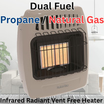 image of Comfort Glow 12,000 BTU infrared radiant vent free heater, propane or natural gas