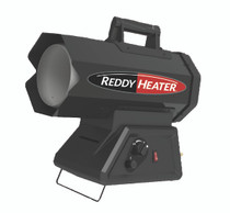 side view of liquid propane forced air heater
