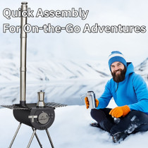 winter lifestyle image of Comfort Gear 18 inch camp stove