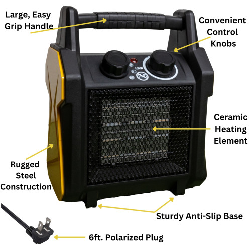 Portable Workspace Electric Heater EUH1490