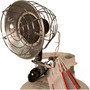 left angled image of single tank top heater off