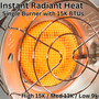 Radiant Heat and BTU info image of single tank top heater