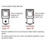 CHOOSE STYLE A IGNITER WHEN THE PINS ON THE BOTTOM OF THE IGNITER ARE IN THE OPPOSING DIRECTION OF THE IGNITER COIL. CHOOSE STYLE B IGNITER WHEN THE PINS ON THE BOTTOM OF THE IGNITER ARE IN THE SAME DIRECTION OF THE IGNITER COIL.