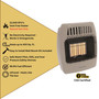product highlights image of Comfort Glow 12,000 BTU infrared radiant vent free heater, natural gas