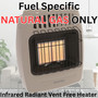 Comfort Glow 12,000 BTU infrared radiant vent free heater, fuel specific runs on natural gas only