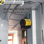 product installation image of mountable corded garage heater