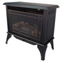 LEFT ANGLE VIEW OF STOVE LOG SET OFF - GSD2846 The Monterey Gas Stove