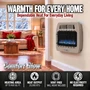 lifestyle image of comfort glow 20,000 btu blue flame vent free heater dual fuel propane or natural gas