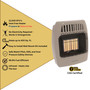 product highlights image of Comfort Glow 12,000 BTU infrared radiant vent free heater, propane or natural gas