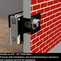 mocked up image of Comfort Glow 11000 BTU natural gas direct vent heater installed in a wall