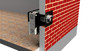 mock up image of Comfort Glow 11000 BTU liquid propane direct vent heater installed in a wall