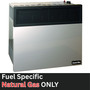 image of Comfort Glow natural gas direct vent wall heater noting it is fuel specific and only runs on Natural Gas
