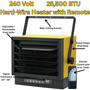 product features callout image of 240 volt hard-wire electric heater