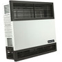 front right angled image of the blower attached to the direct vent heater