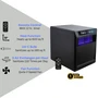 features of heater: remote control with 12 hr timer, heats up to 600 sq ft, UV-C bulb sanitizes up to 165 sq ft, sanitizes 110 times per day/5 air exhanges per hour, fan only function