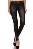 Matte Faux Leather Plus Size Leggings