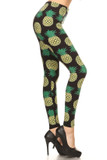 Buttery Smooth Green Pineapple Leggings - EEVEE